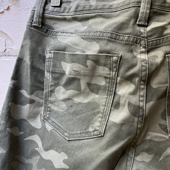 Banana Republic Heritage Camo army green Skinny Ankle Zip Stretch Jean's Sz 25 - Picture 10 of 13